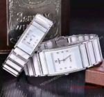Rado DiaStar Copy Watch Tungsten & White Ceramic Diamond Bezel 